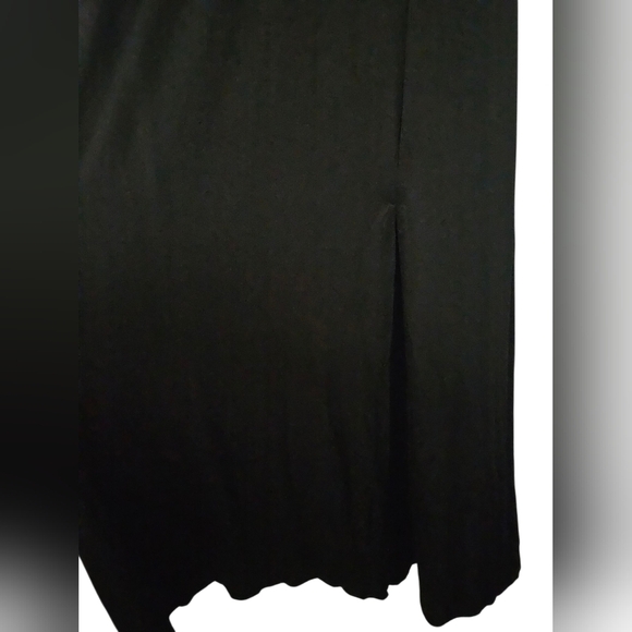 Long Black Slip Maxi Dress w/ Front Slit Plus Size - NWT - Picture 5 of 6